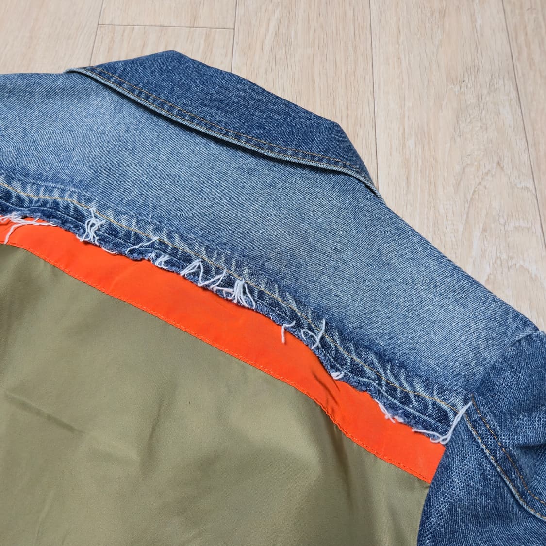 POPULAR DRIFT MA-1 항공 데님트러커 자켓 상품이미지5