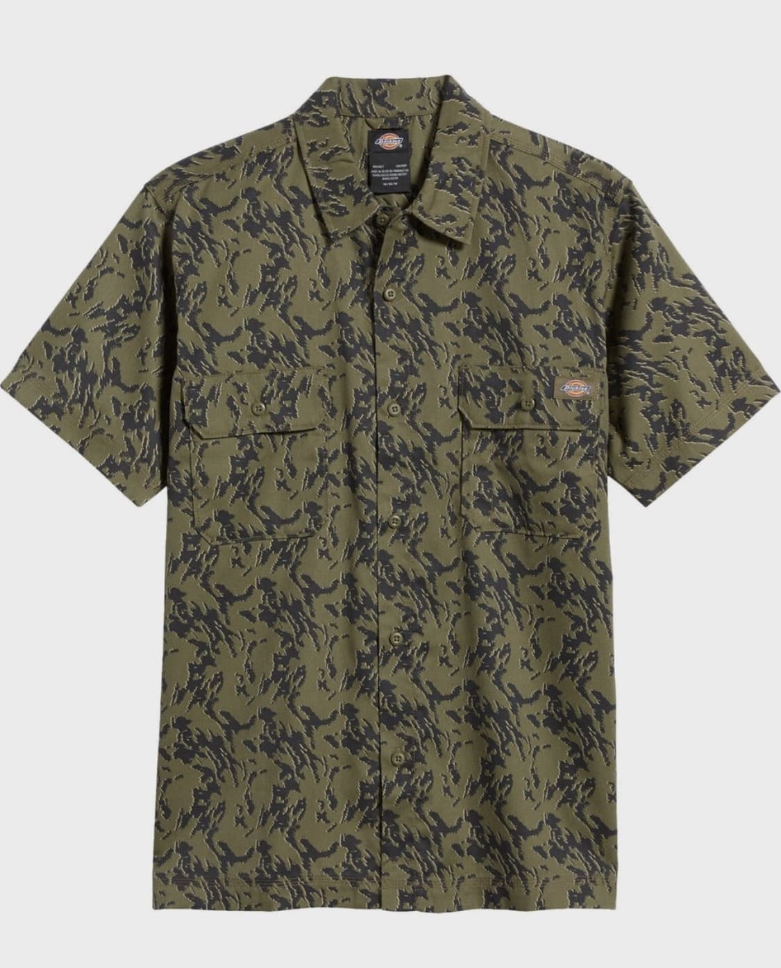 Dickies 숏슬리브 카모 워크 셔츠 상품이미지1