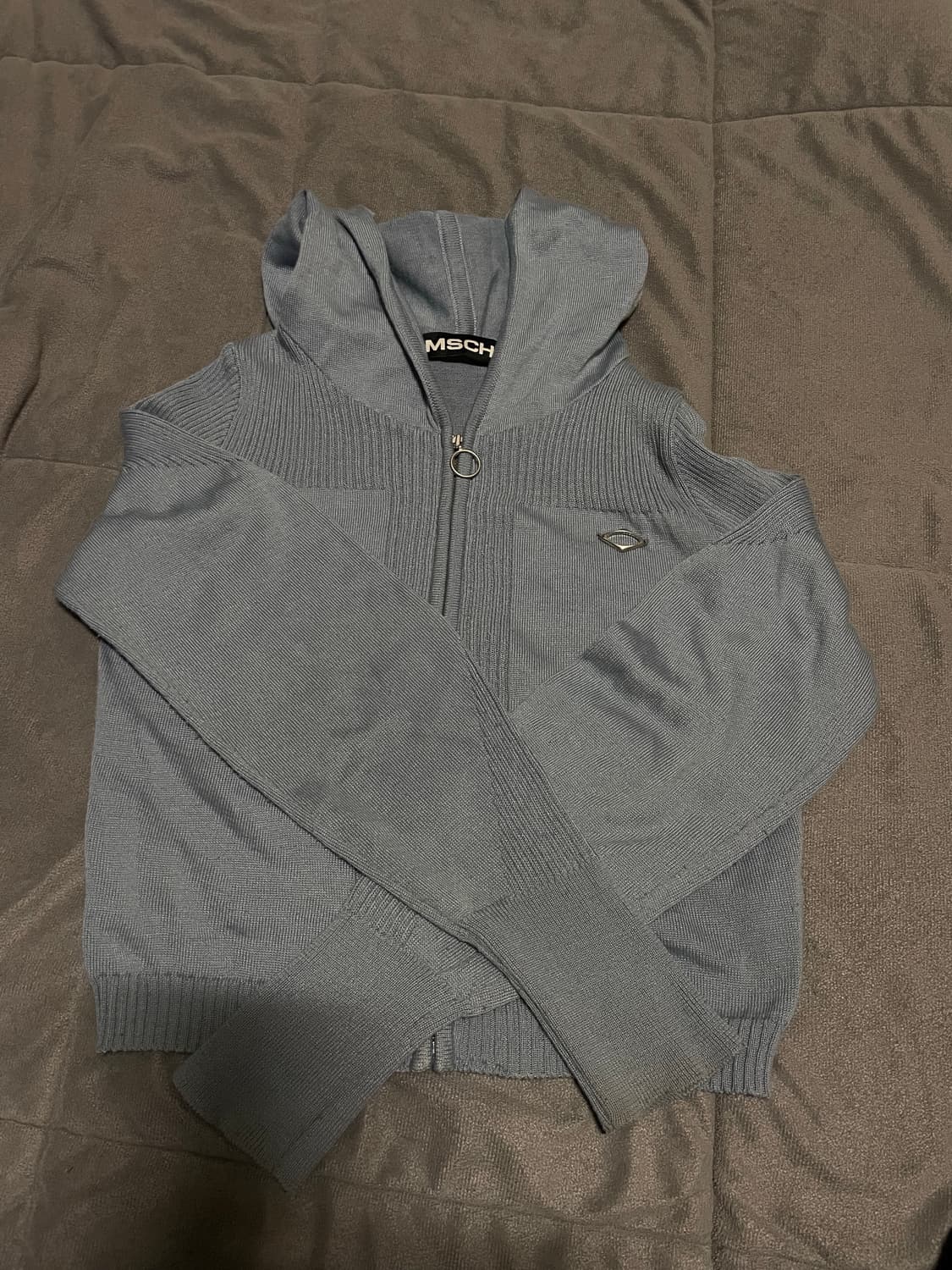 미스치프 롬버스 니트집업s 상품이미지2