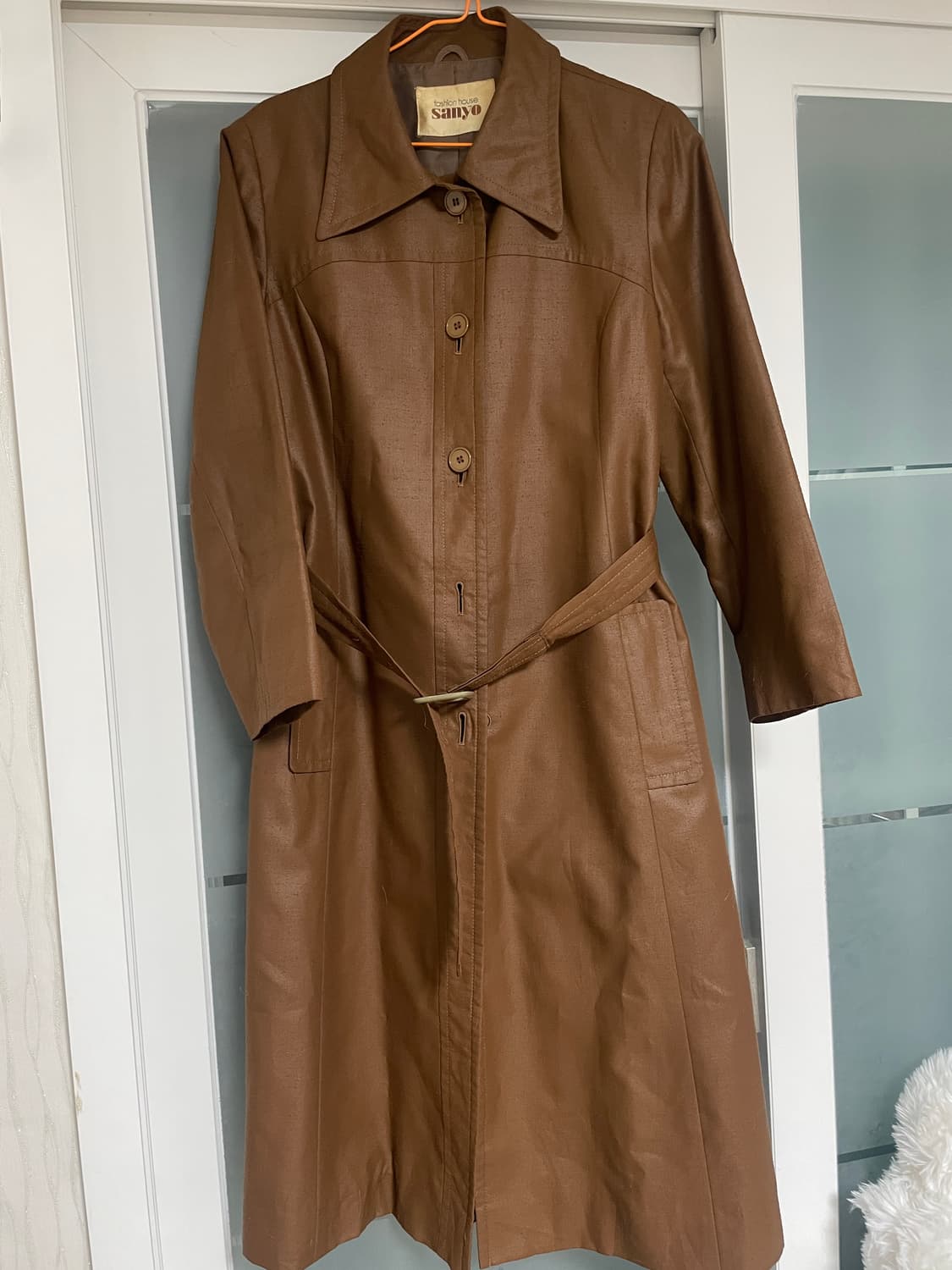 브라운 레더st 코트 상품이미지1