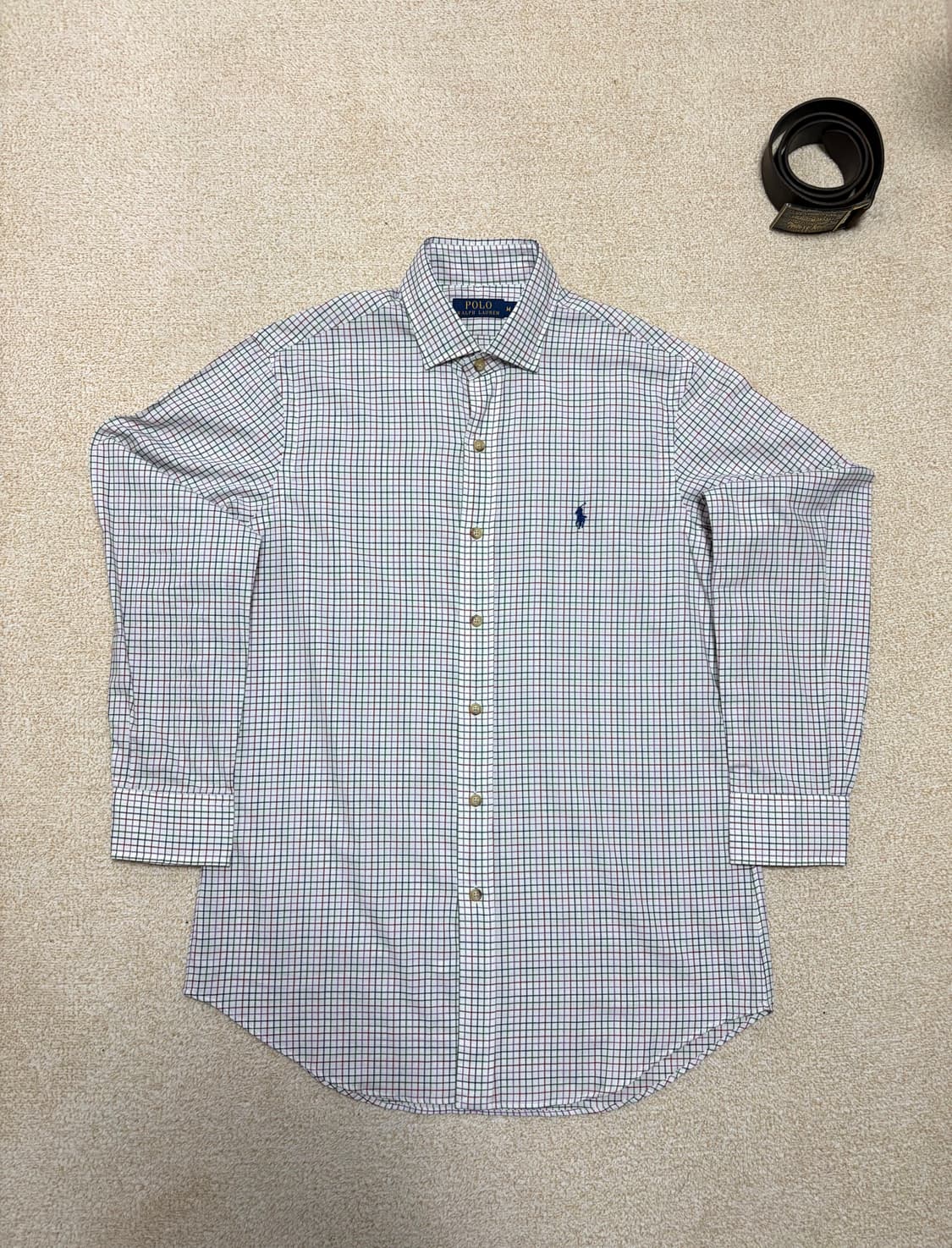 100) 폴로 랄프로렌 체크 셔츠 긴팔 상품이미지1