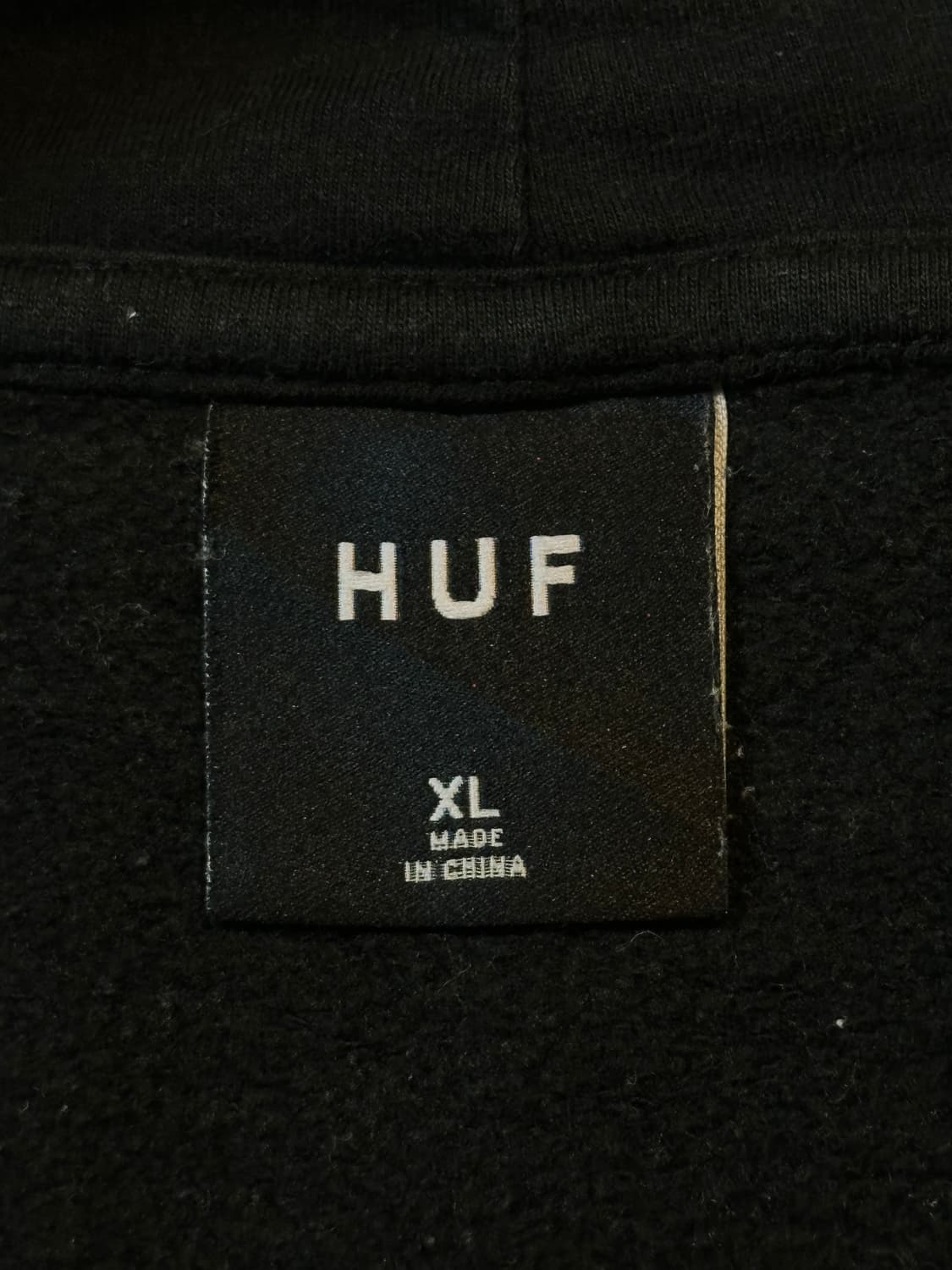 허프 HUF 백로고 후드티 블랙 상품이미지7