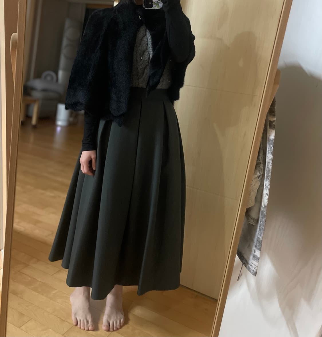 퍼 케이프 코트 퍼자켓 라보빈티지 서쿠키 프레클 사가폭스 밍크 퍼코트 상품이미지8