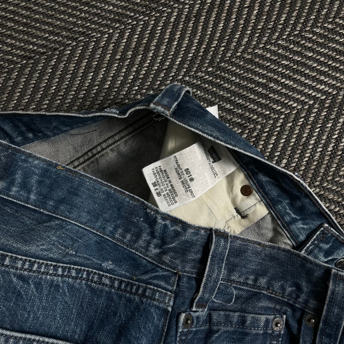 리바이스 501 워싱 데님 레귤러 팬츠y 3549 상품이미지7