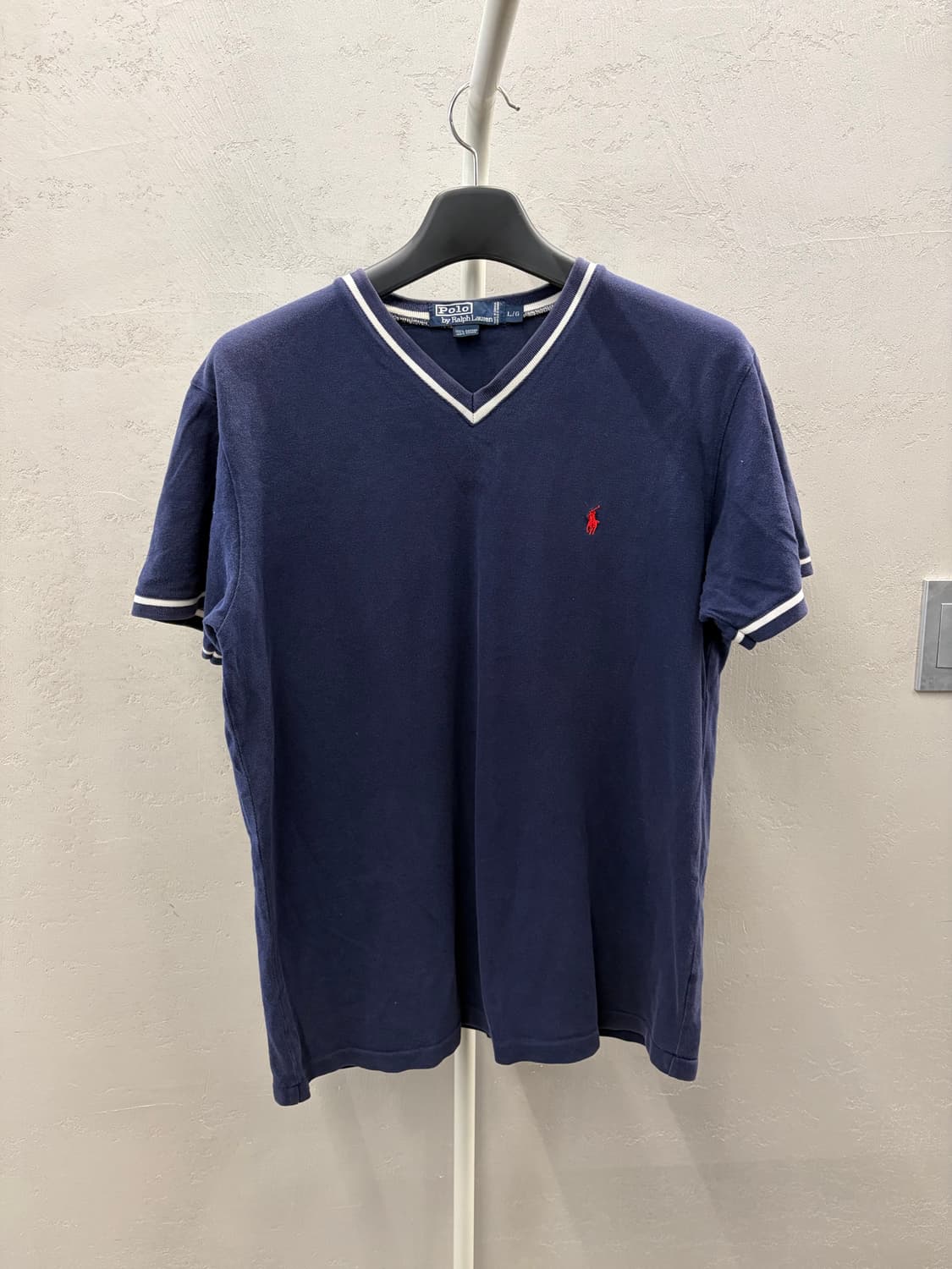 폴로 랄프로렌 브이넥 티셔츠 네이비 L 상품이미지2