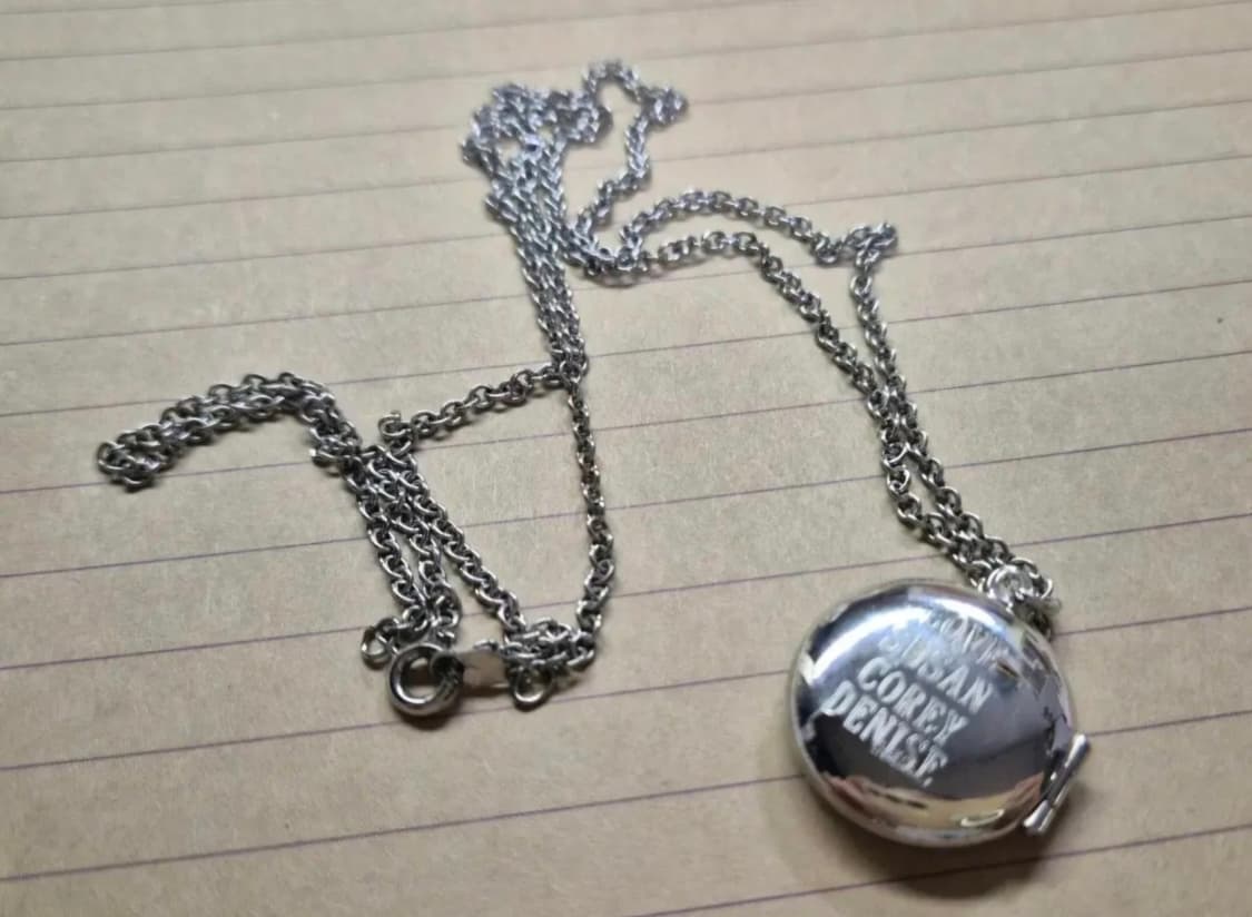 vintage) 빈티지 실버 로켓목걸이 상품이미지4