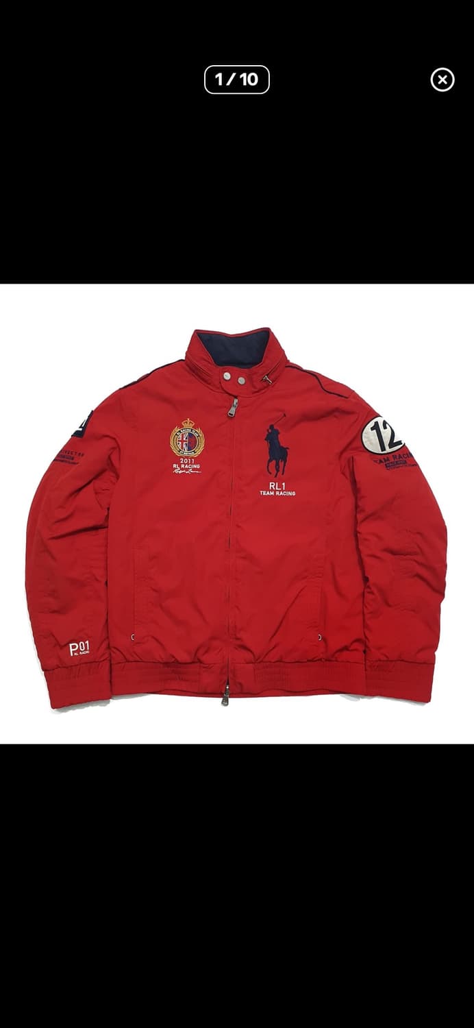 폴로 레이싱 패딩 브리티쉬 레드 m 상품이미지1