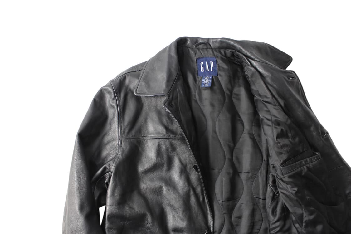 1990s OLD GAP 갭 쿠니치노무라 카우레더 카코트 상품이미지6