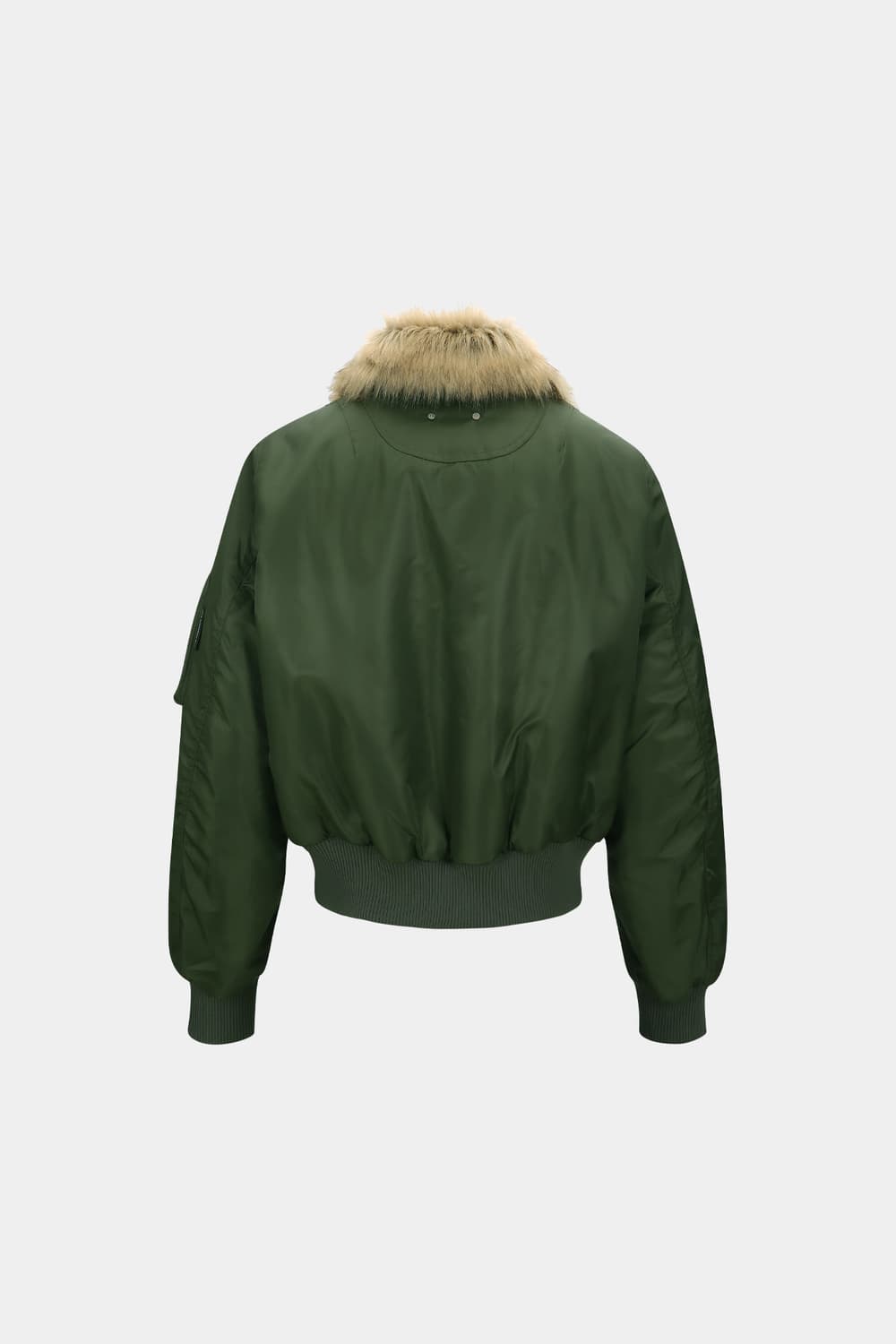 앤더슨벨 퍼 카라 ma-1 봄버 카키 상품이미지2