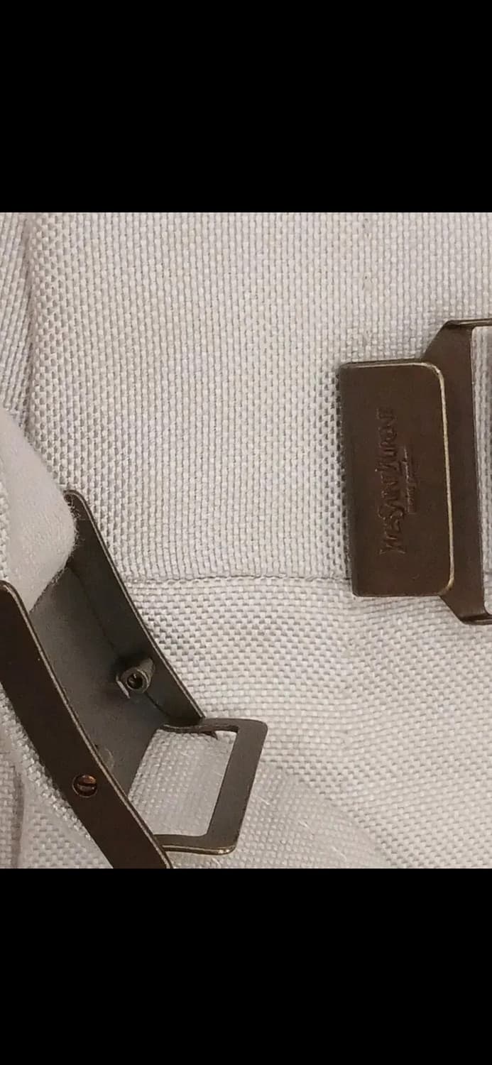 YSL rive gauche COTTON CANVAS WIDE PANTS 상품이미지5