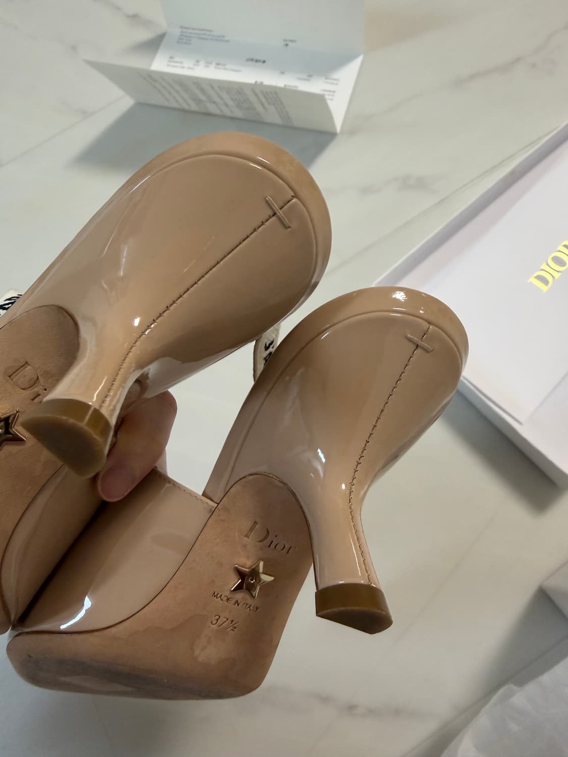 디올 자디올 슬링백 펌프스 베이지 37.5 상품이미지8