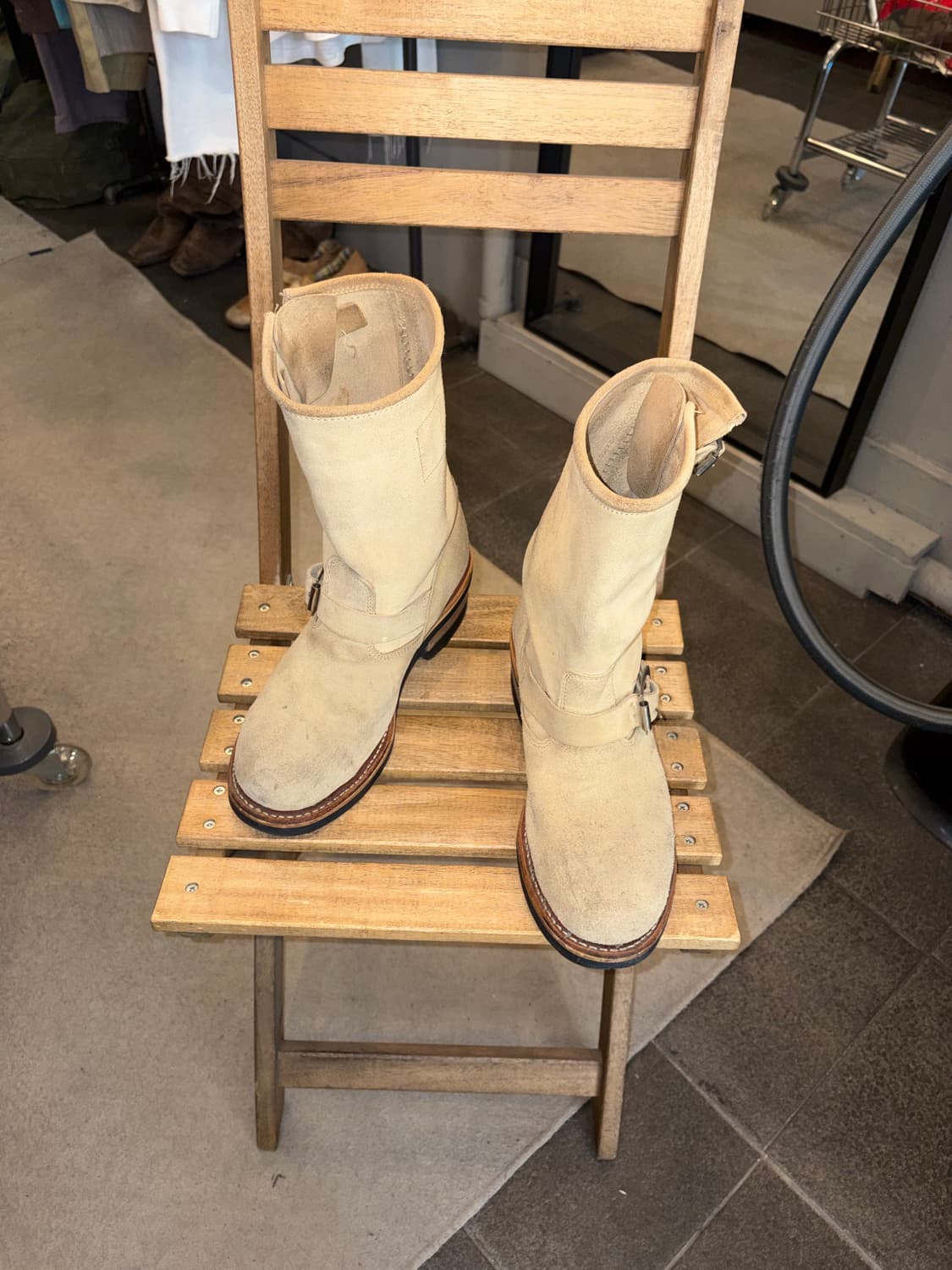 Hawkins suede beige engineered boots (8) 상품이미지4