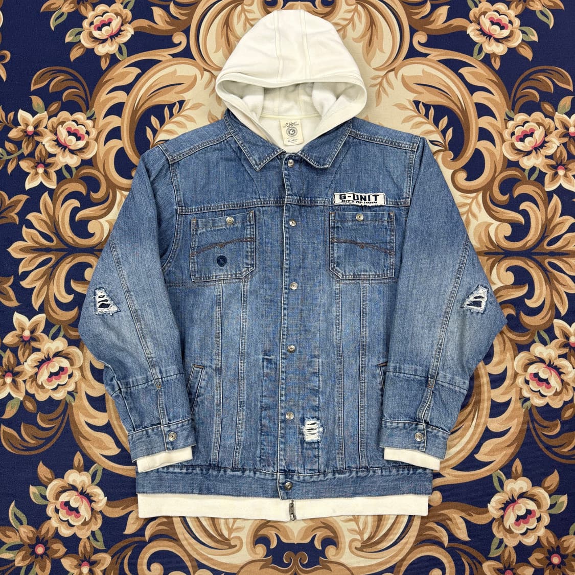(XL)00s 지유닛 G-UNIT 올드스쿨 데님 후드자켓 상품이미지2