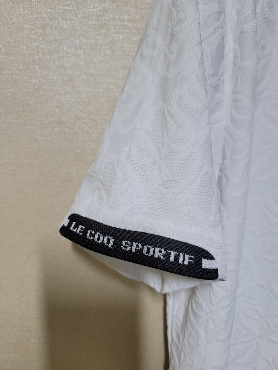 르꼬끄 골프 모노그램 자가드 패턴 카라티 상품이미지2