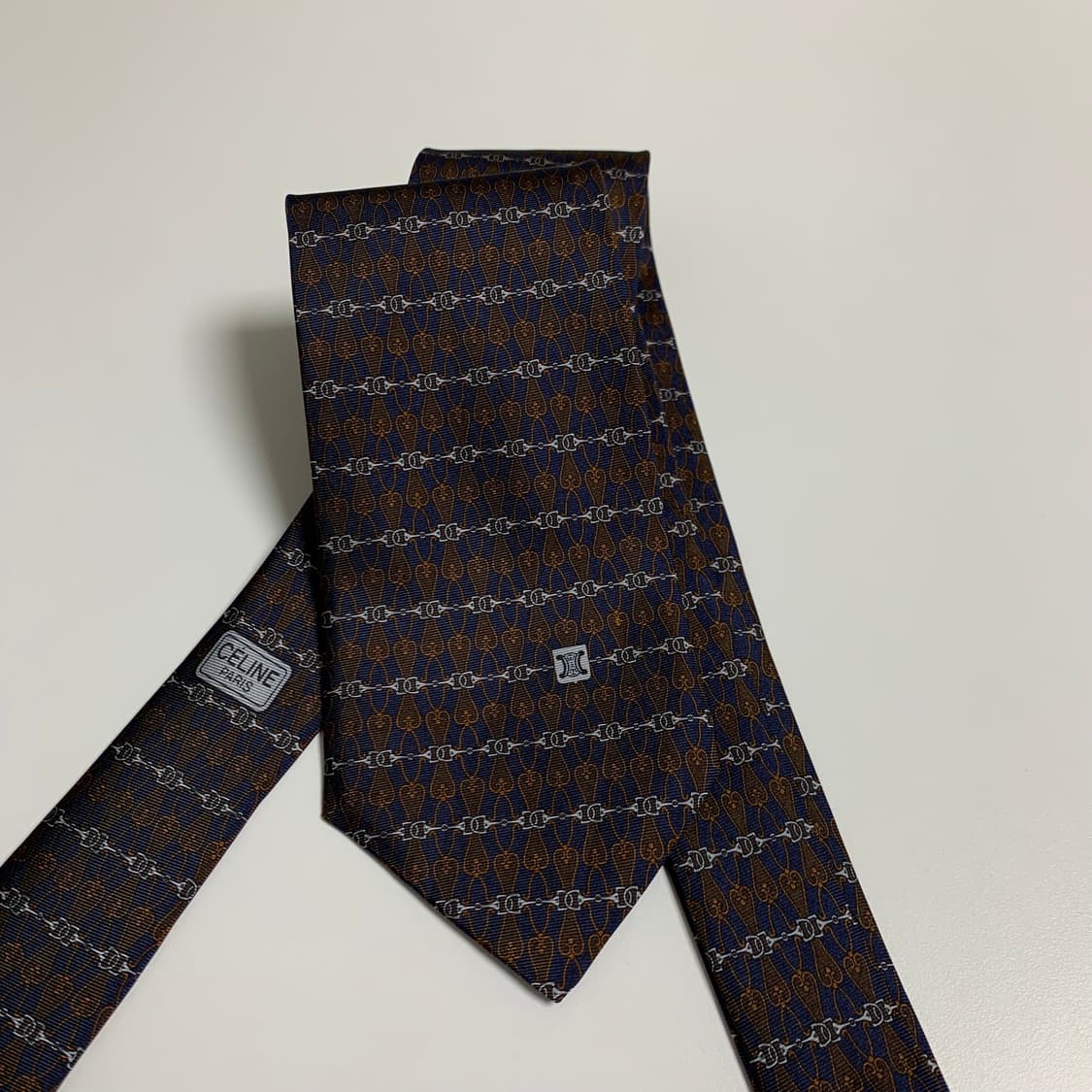 셀린느(CELINE) 기하학적패턴 명품넥타이 최상급 A+ 8.5cm 상품이미지9