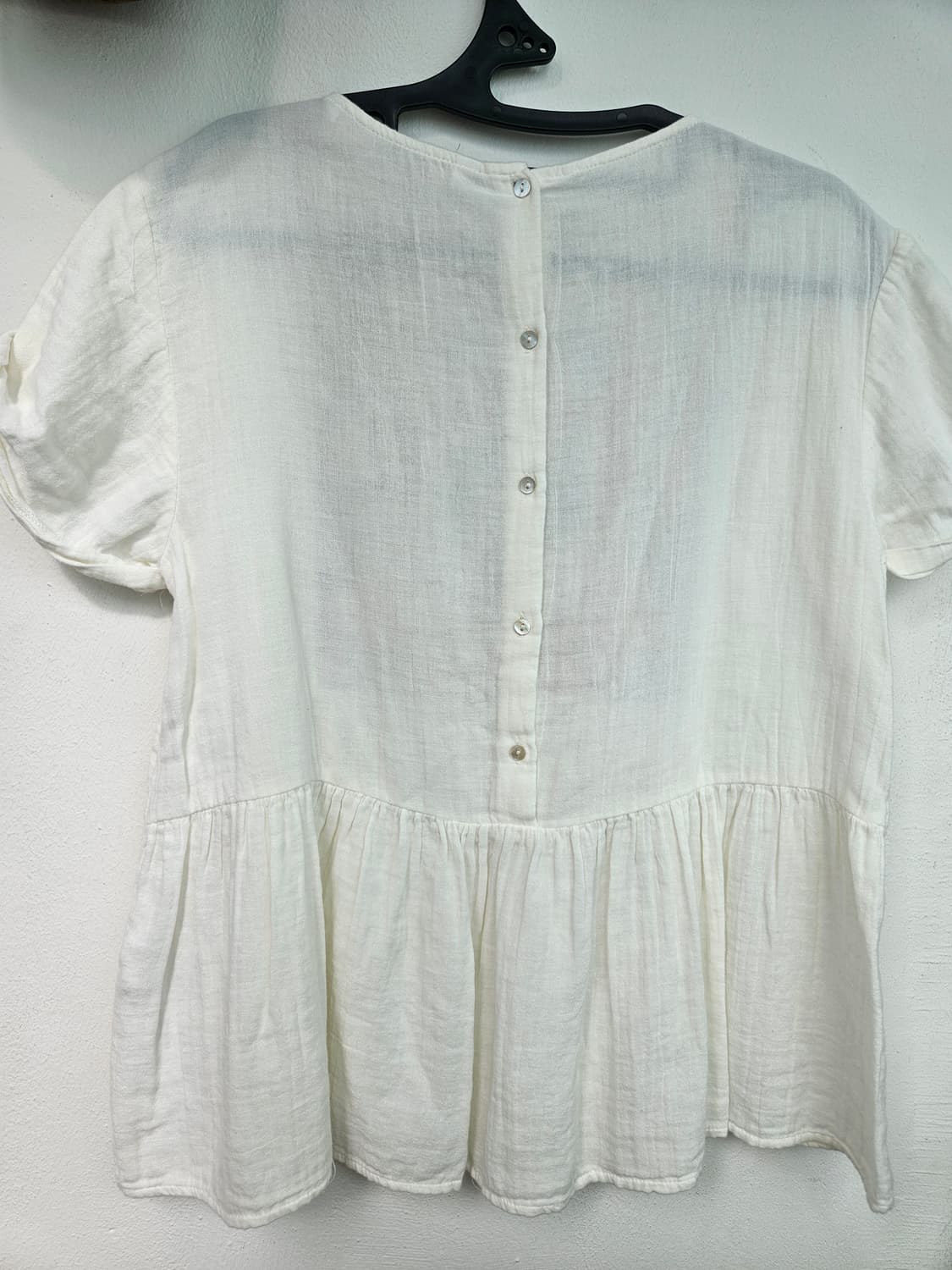 자라 자수 반팔 블라우스 상품이미지4