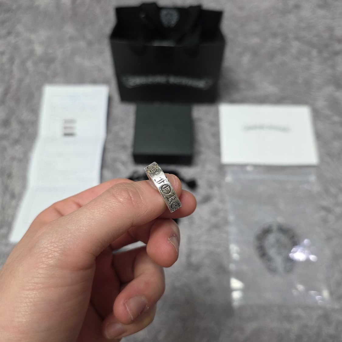 {클로젯}[18호][풀구성+일본현지영수증]크롬하츠 포에버링 상품이미지2