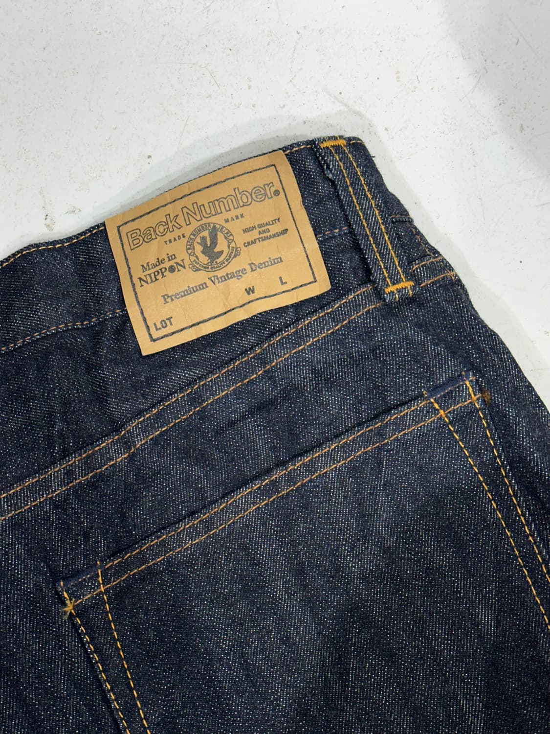 일본 빈티지 진청 백 넘버 니폰 생산 셀비지 데님 팬츠 청바지 상품이미지6