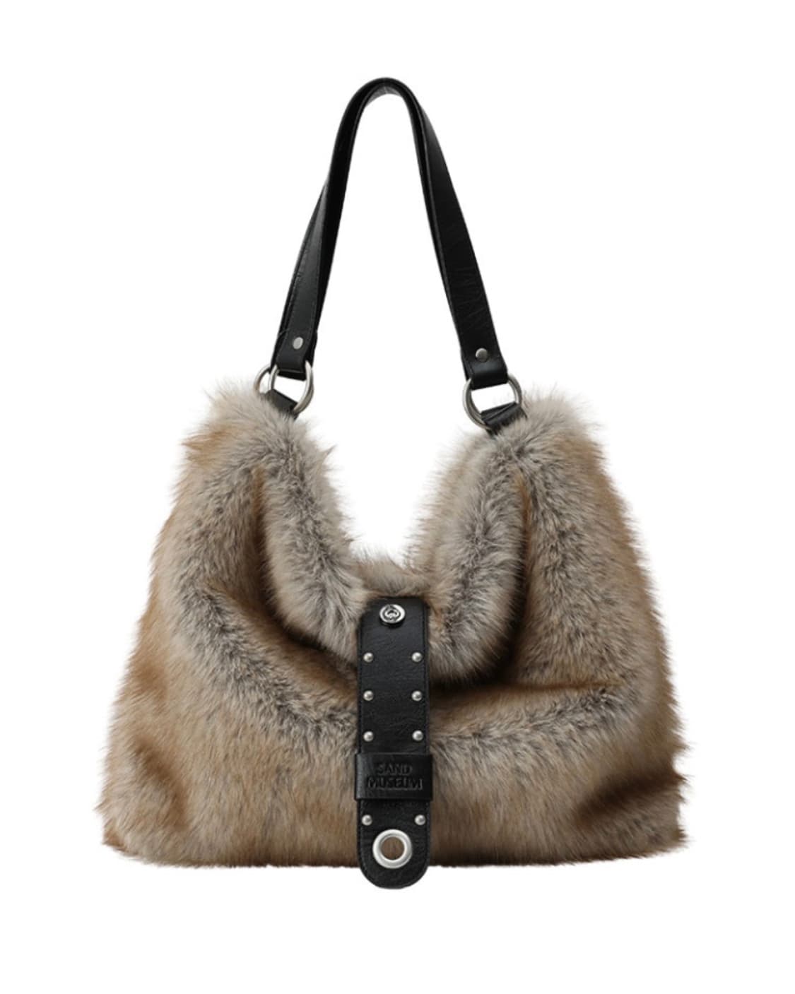 샌드뮤지엄 FLAP HOBO BAG [Fur Brown] 상품이미지1