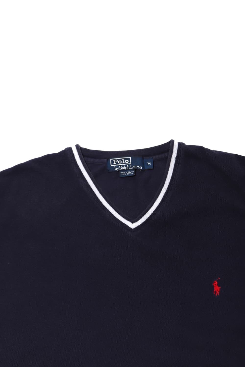 POLO RALPH ALUREN V넥 코튼 티셔츠 size M 상품이미지3