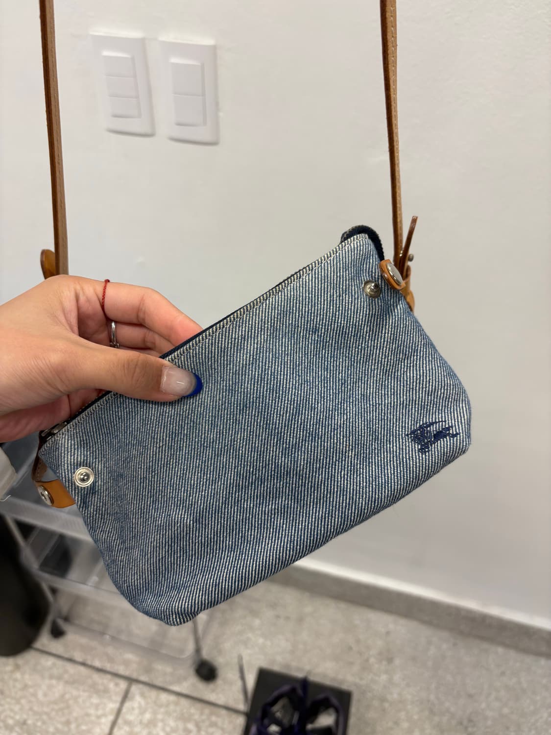 Burberry blue check cross bag 상품이미지6