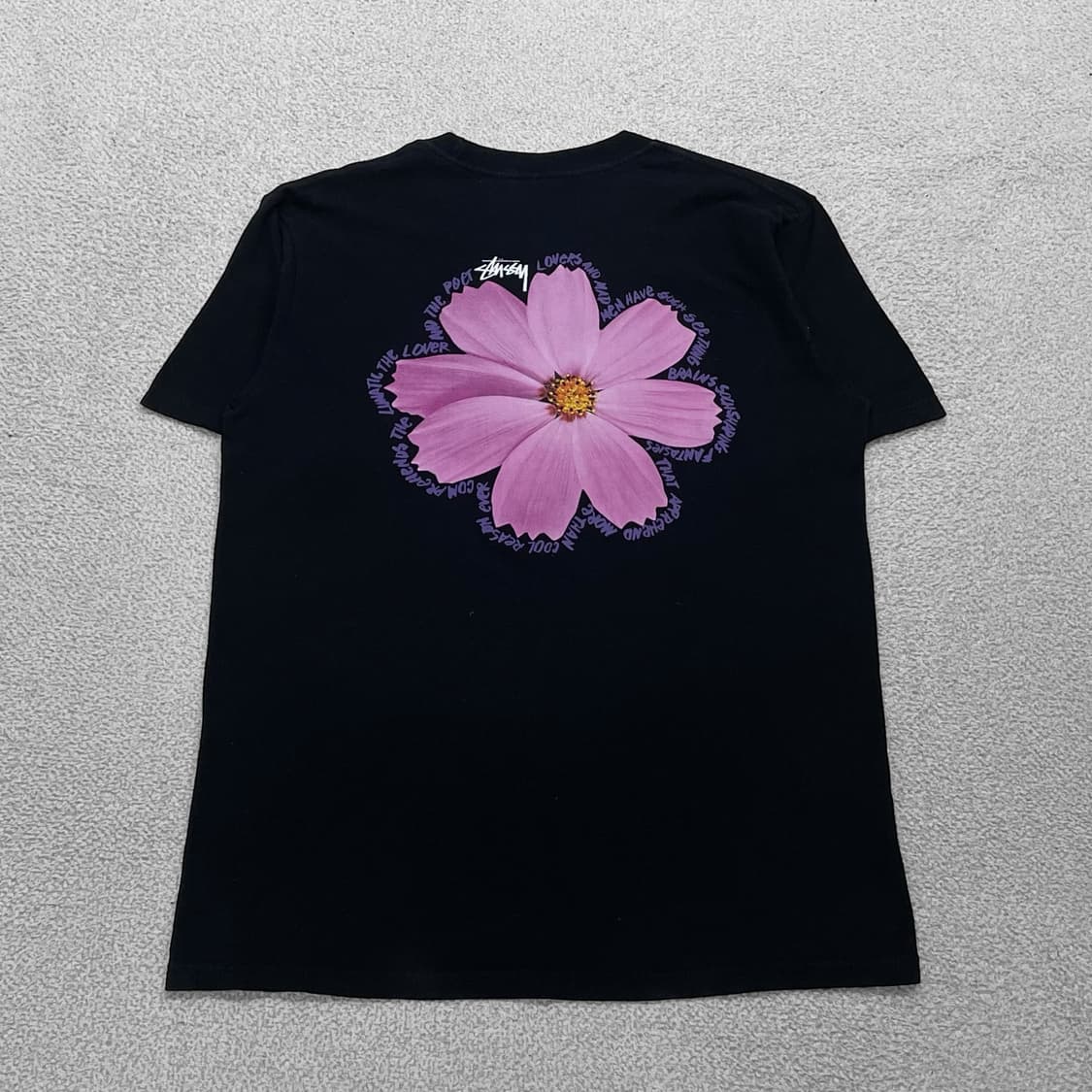 스투시 Stussy 코스모스 반팔티 블랙 상품이미지1