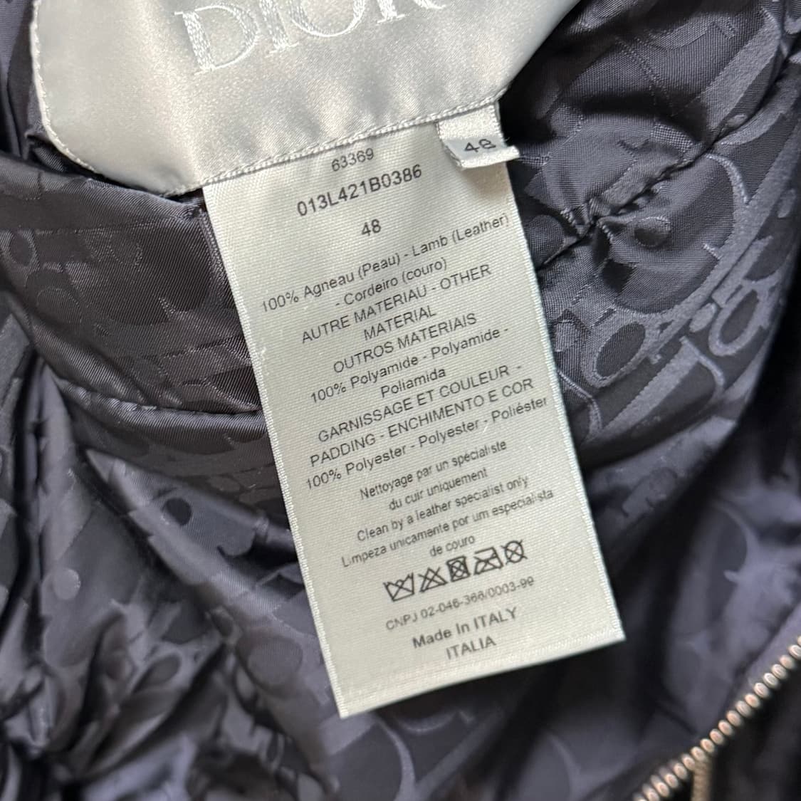 [S+급/48] 디올 오블리크 리버서블 블루종 후드 자켓 상품이미지9