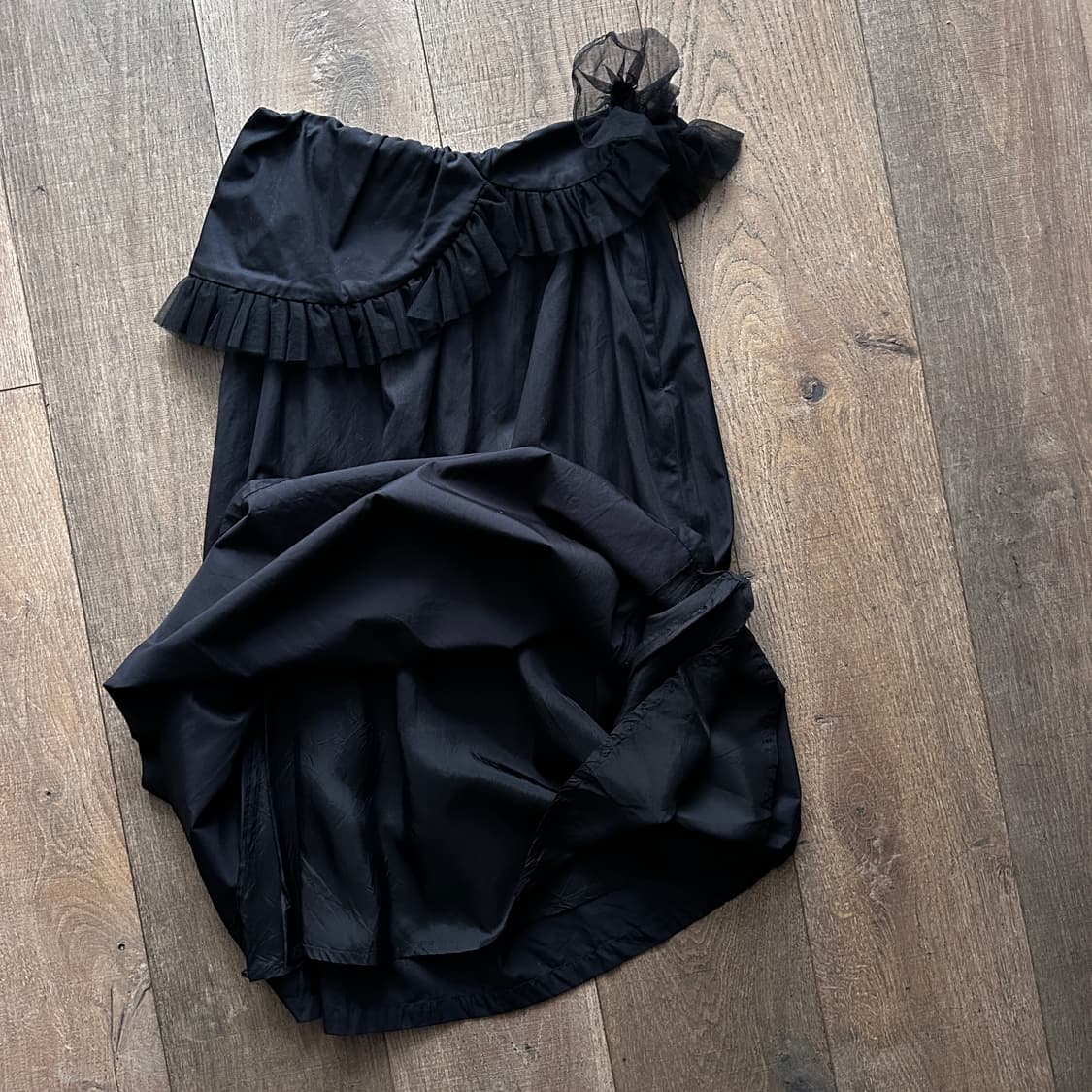 Tulle Frill Lace Long Skirt 상품이미지5