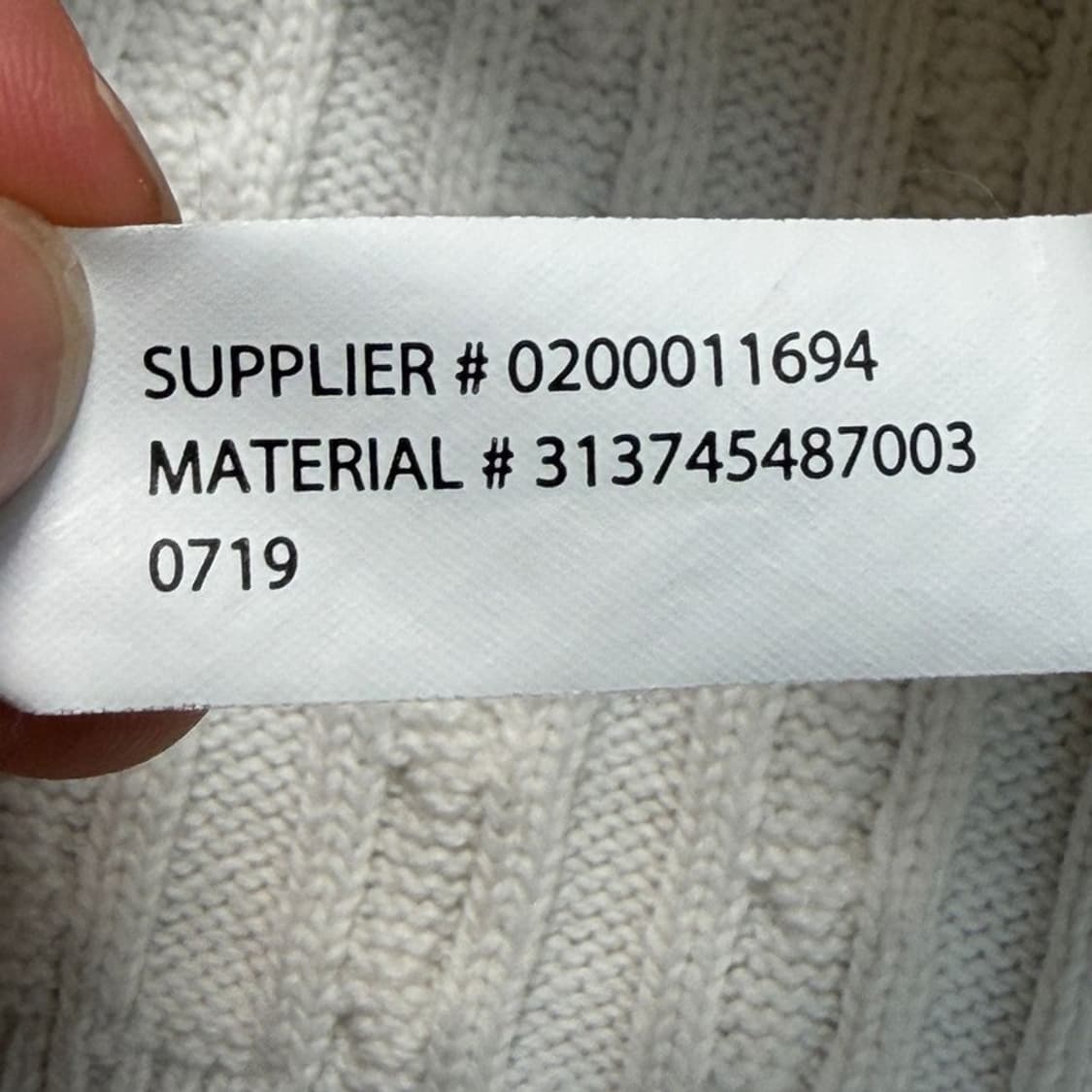 폴로 랄프로렌 걸즈 케이블 니트 가디건 화이트 L/G 상품이미지6