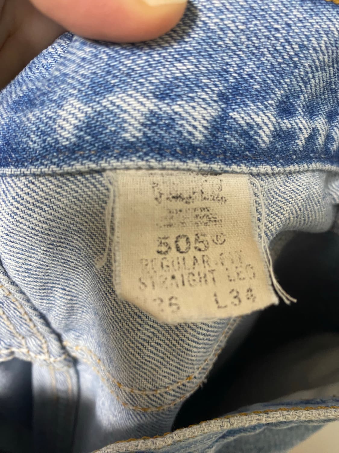 [LEVIS] 리바이스 505 80s 데님팬츠 36(실33)사이즈 상품이미지5