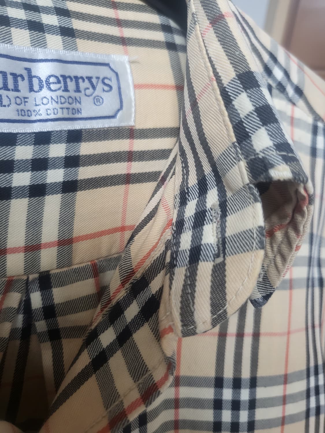 버버리 체크 셔츠 XL 상품이미지4