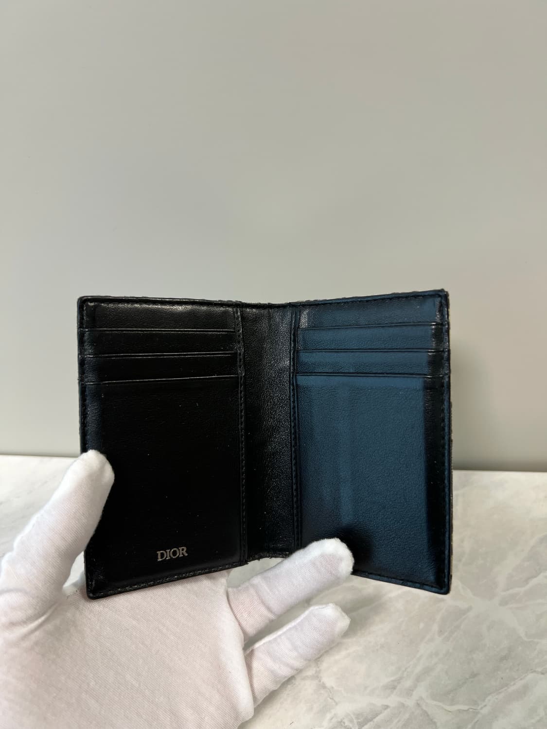 디올 오블리크 자카드 오거나이저 지갑 상품이미지3