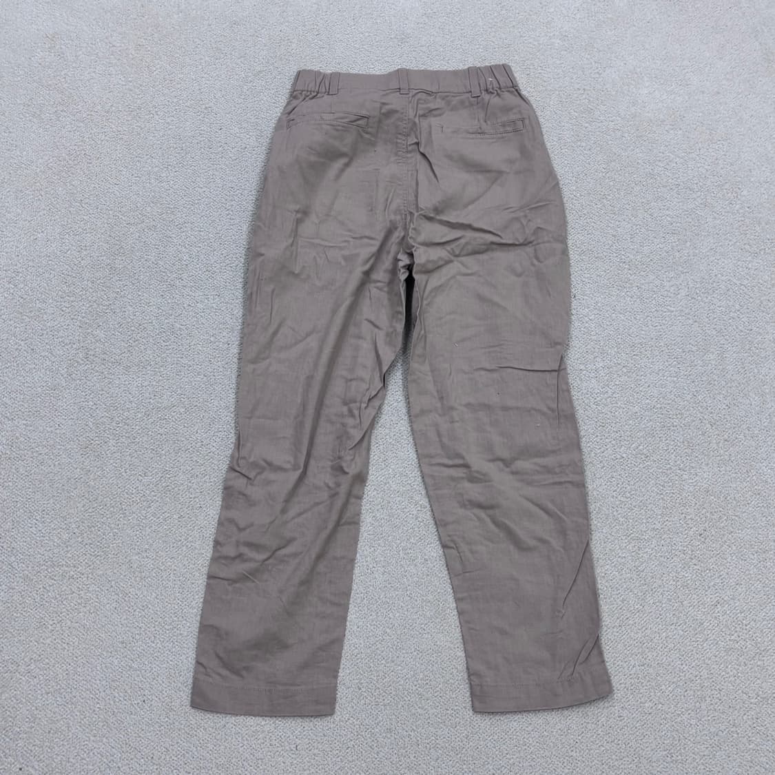 S 유니클로 와이드 코튼 밴딩 팬츠 0415E 상품이미지2