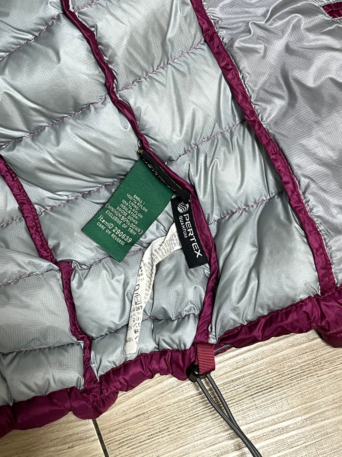 엘엘빈 여성 850필파워 경량 패딩 M 상품이미지5