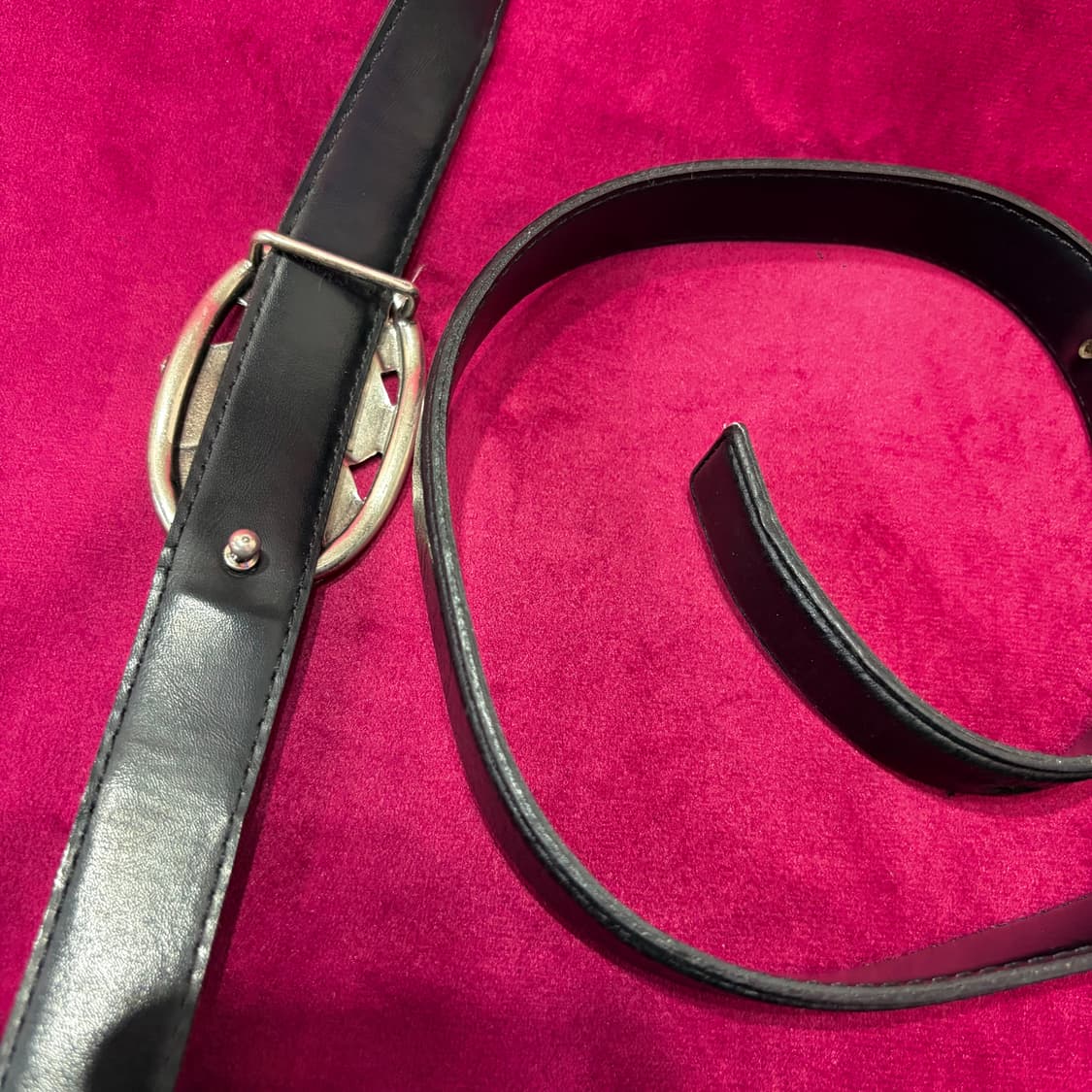 입생로랑 실버 로고 벨트 상품이미지4