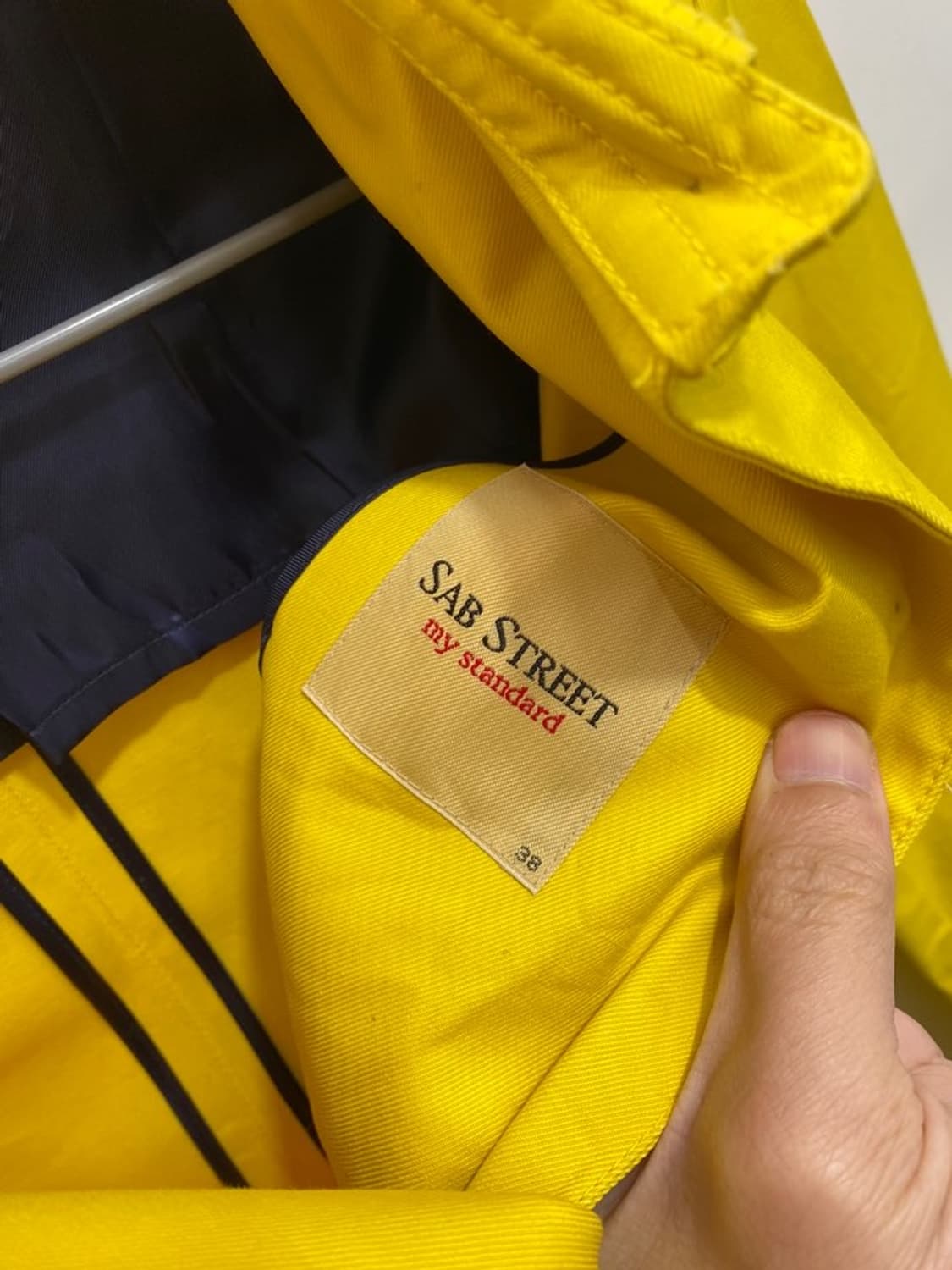 sab street 비비드 옐로우 롱자켓 상품이미지3