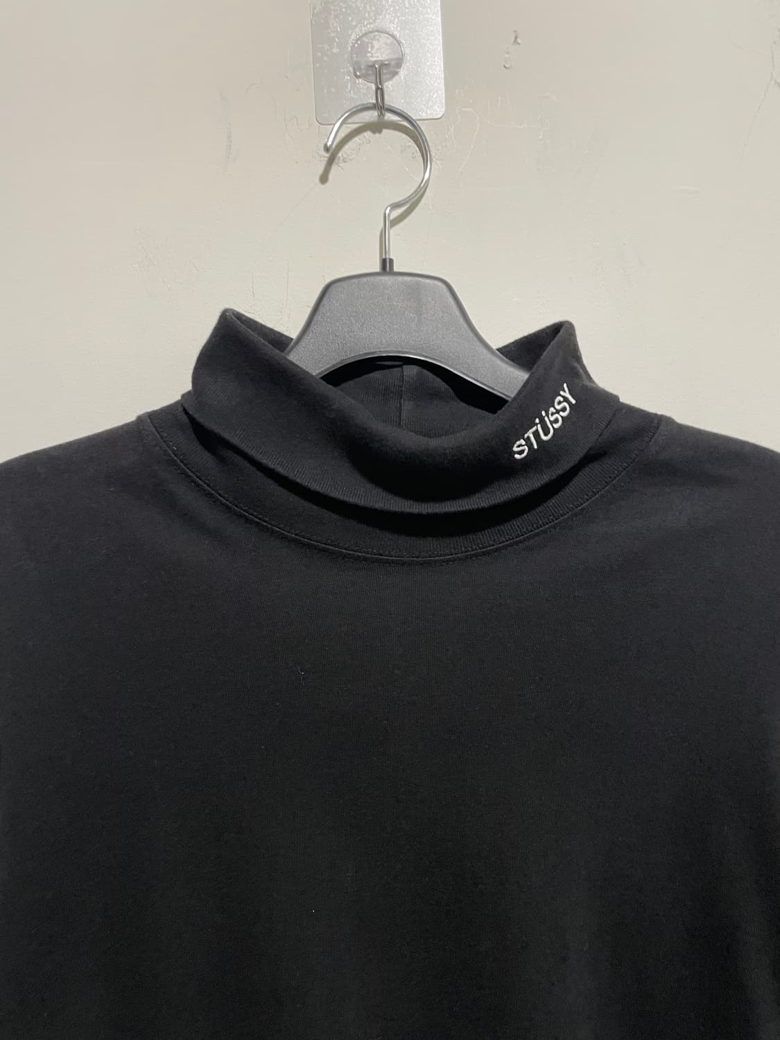 스투시 터틀넥 긴팔 티셔츠 블랙 상품이미지4