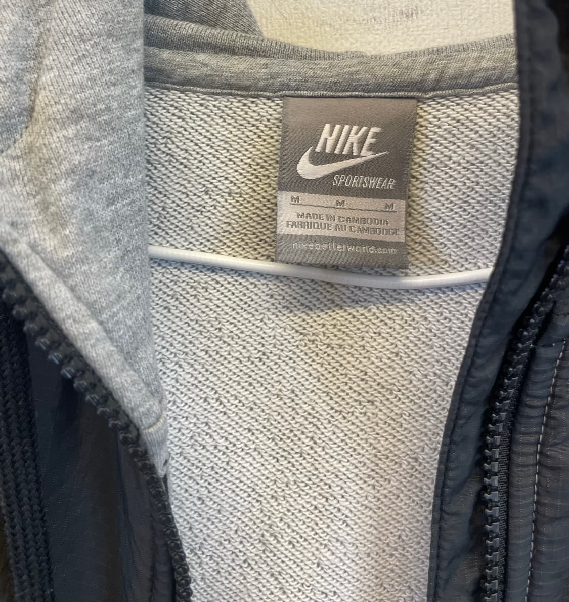 나이키 후드집업 M 95 (남녀공용가능) 면100% 상품이미지3