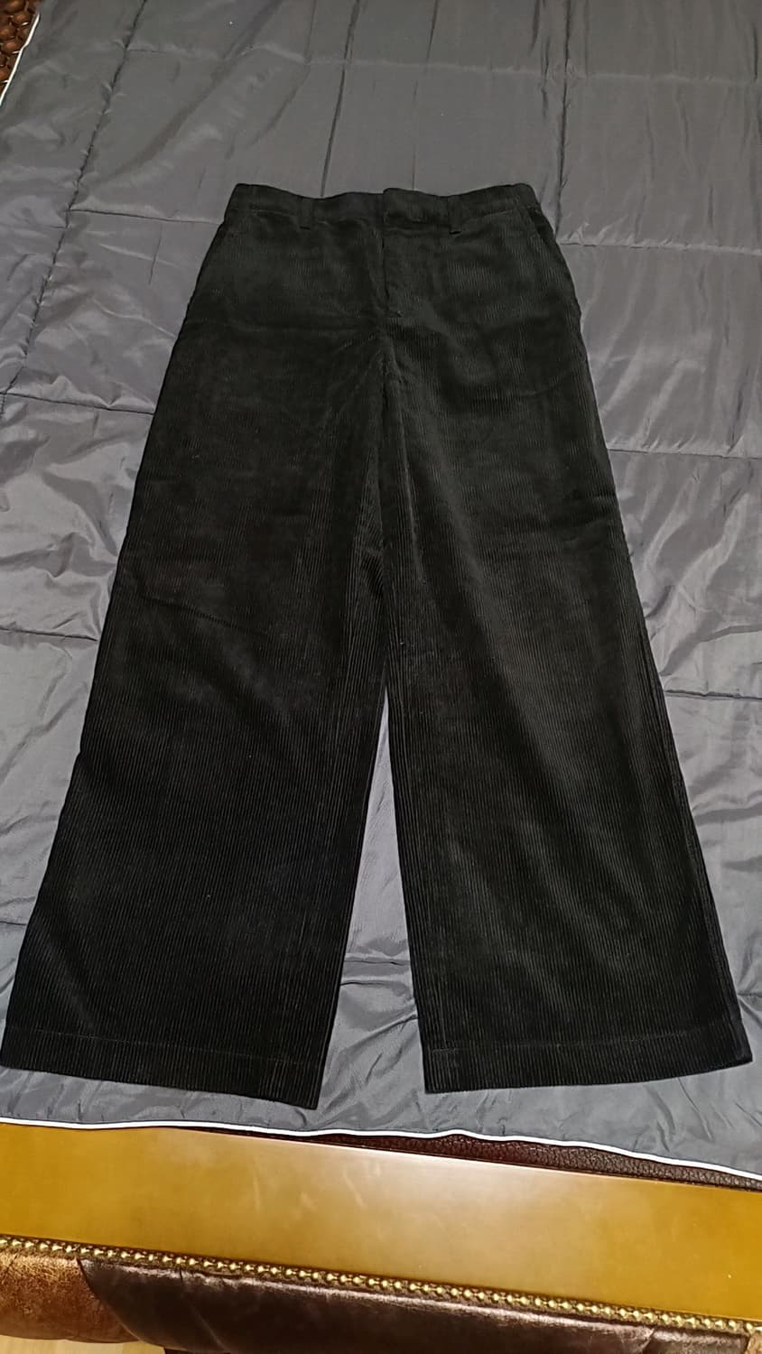 유니클로 코듀로이 와이드팬츠 28인치 기장100 상품이미지1