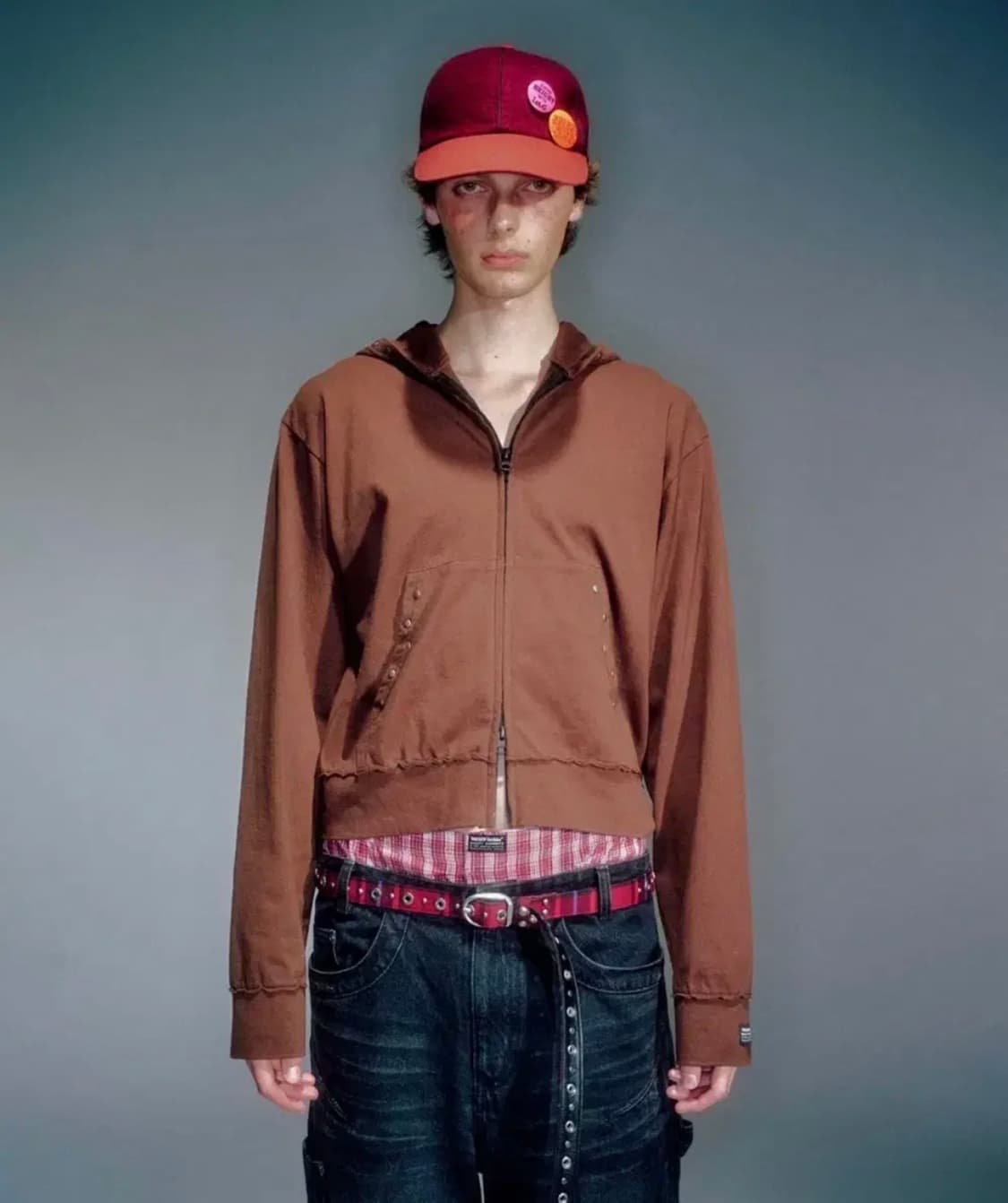 베이컨트 아카이브 스터드 후디 집업 상품이미지3