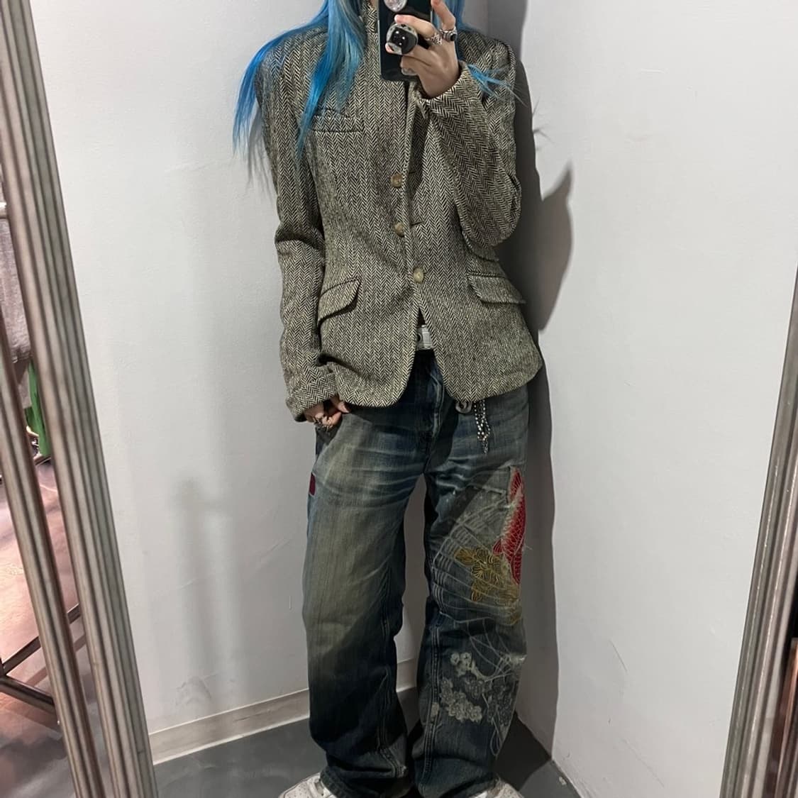 폴로 랄프로렌 헤링본 차이나 블레이져 상품이미지1