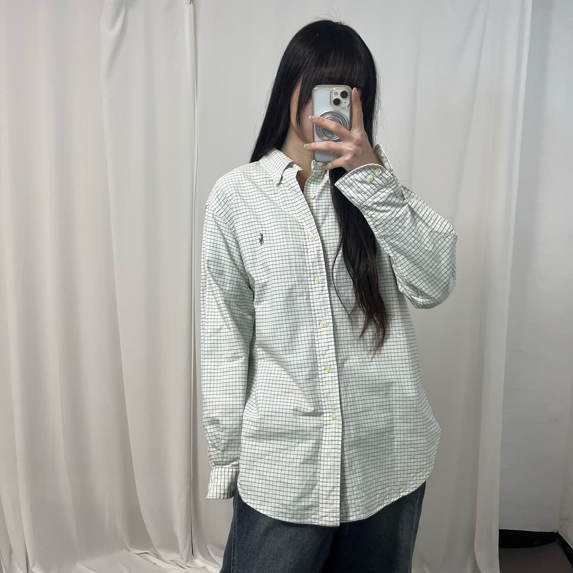 Polo Green Check Shirt  상품이미지1