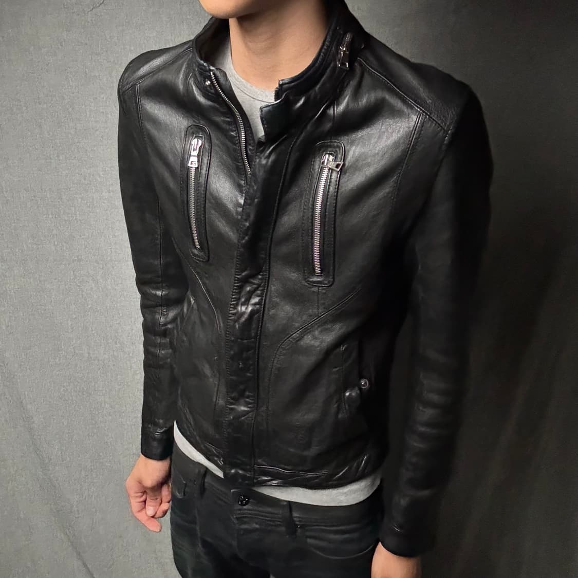 ltaly lamb skin leather jacket 상품이미지4