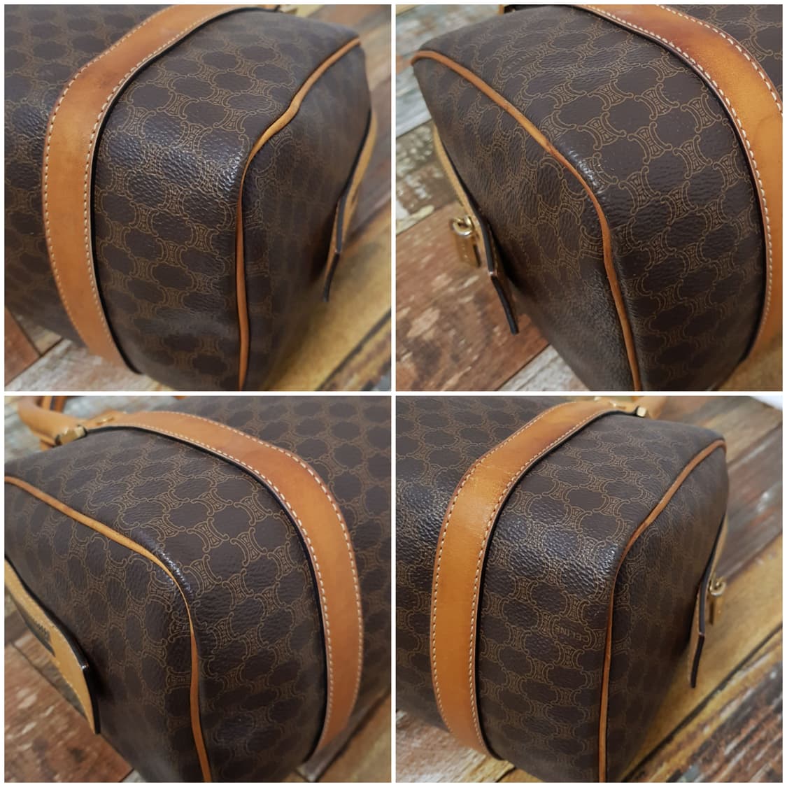 [정품] 셀린느 마카담 미니 보스턴백 브라운 상품이미지8