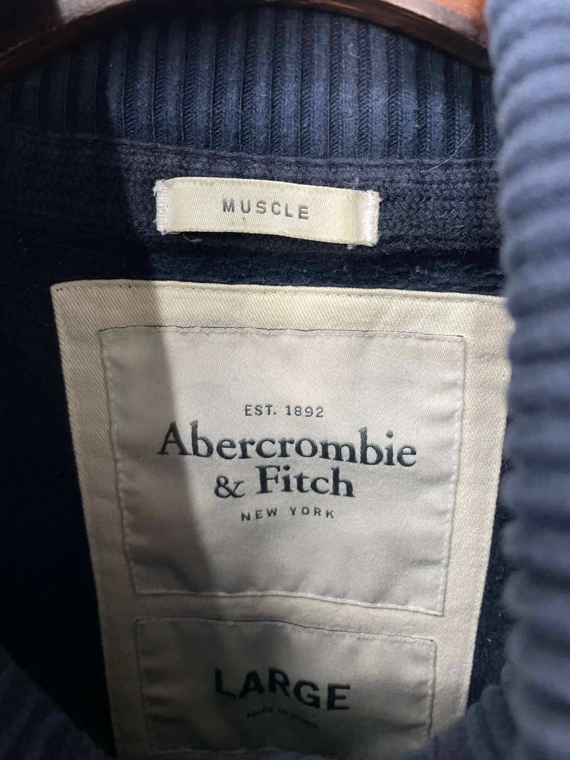 아베크롬비 네이비 버튼 가디건 H997 상품이미지5