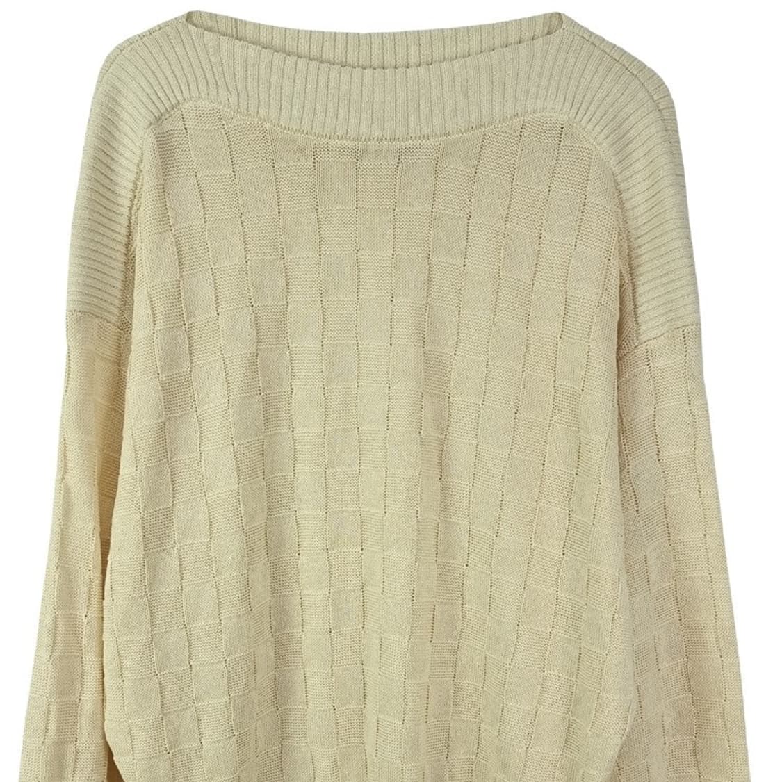 [오가프] 루즈핏 인트레치아토 니트 아이보리 M18600 상품이미지4