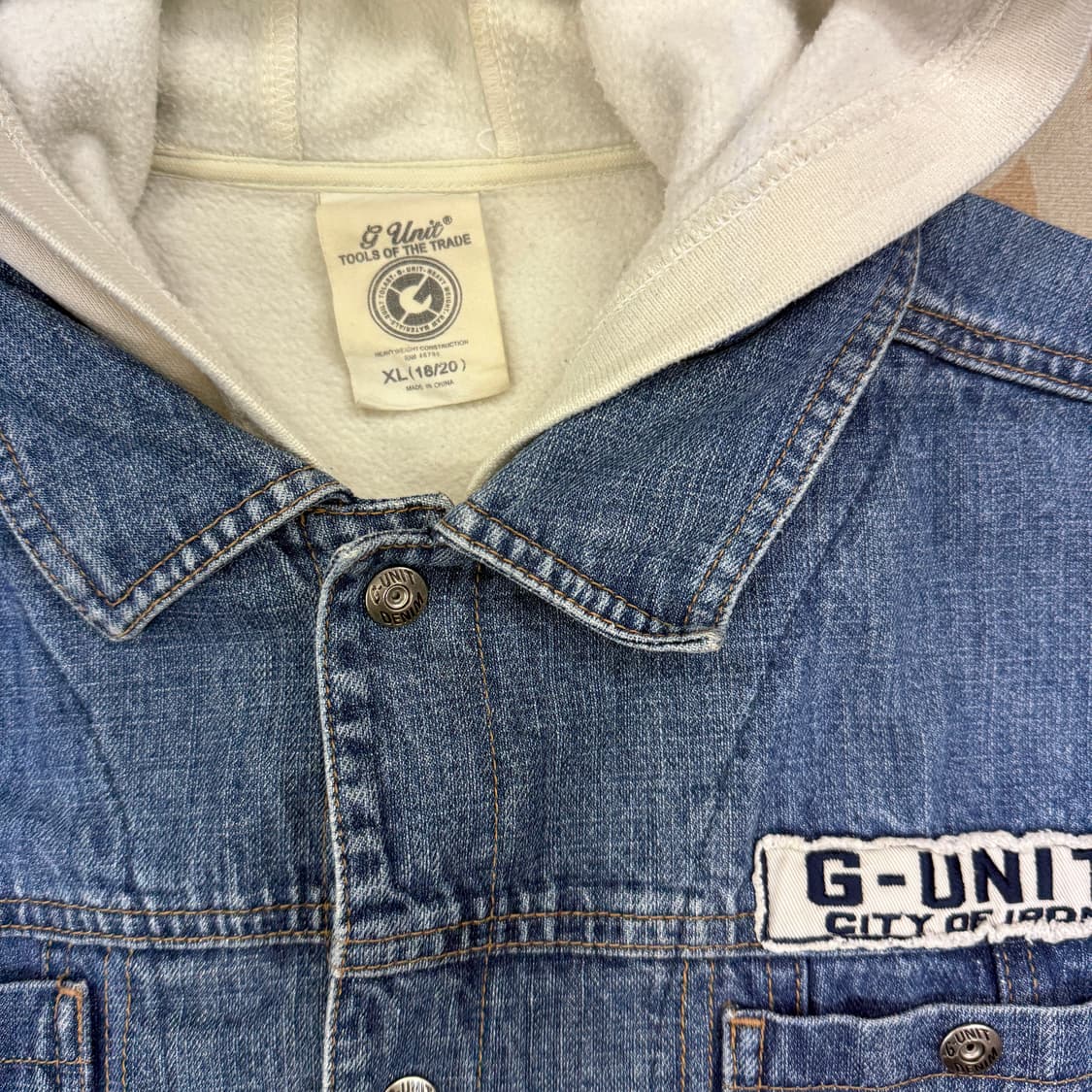 (XL)00s 지유닛 G-UNIT 올드스쿨 데님 후드자켓 상품이미지3