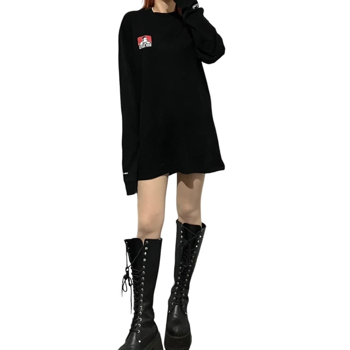 밴데이비스 프린팅 롱슬리브 상품이미지1