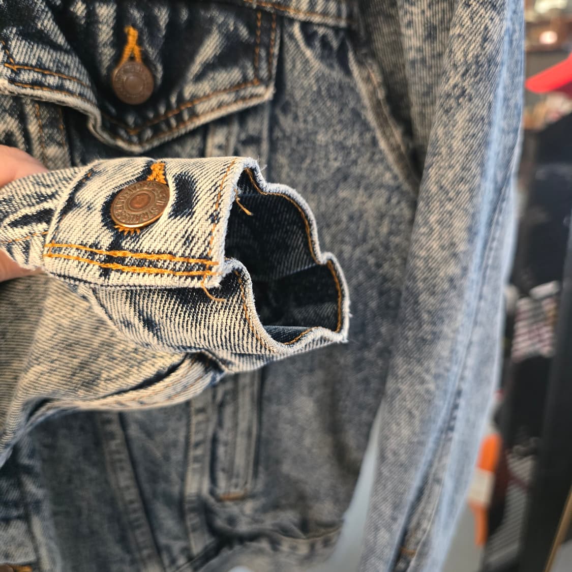 리바이스 Levi’s 데님 자켓 애시드 워시 빈티지 상품이미지5