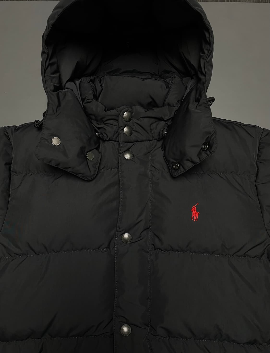 [S] 폴로 랄프로렌 푸퍼 다운 패딩 블랙 95~100 상품이미지4